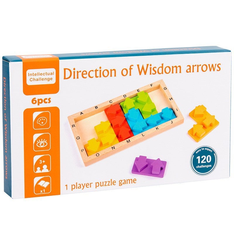 Tetris Wooden Puzzle Wooden Building Block Game Puzzle Children'S Educational Toys - Image 1